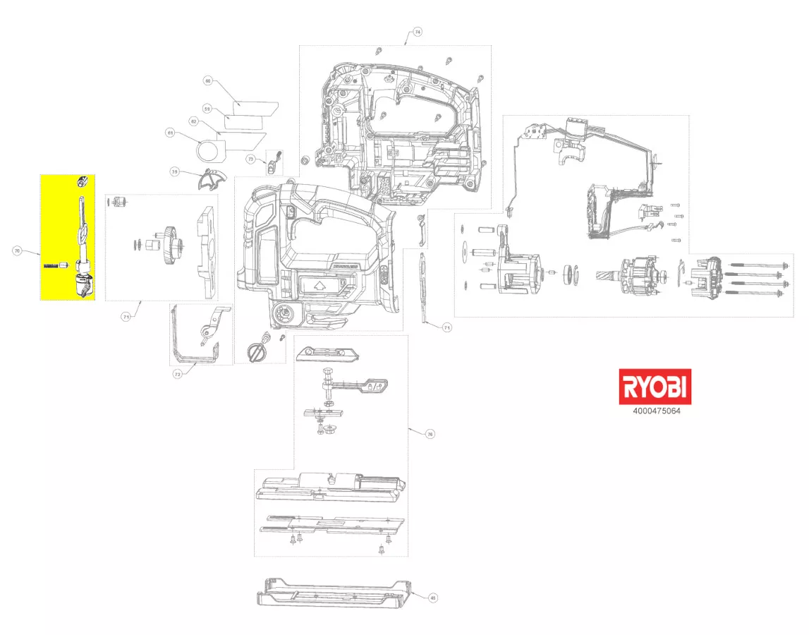 tringle de course réf. 5131042191 Ryobi